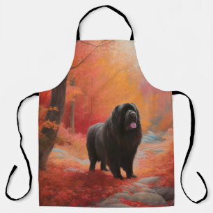 Newfoundland in Autumn Leaves Fall Inspire  Apron
