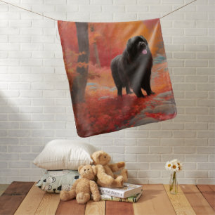 Newfoundland in Autumn Leaves Fall Inspire  Baby Blanket