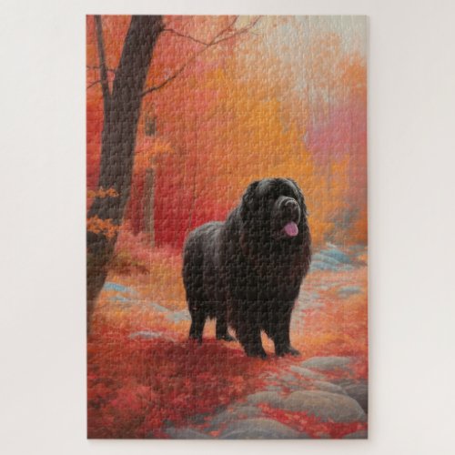 Newfoundland in Autumn Leaves Fall Inspire  Jigsaw Puzzle