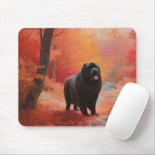 Newfoundland in Autumn Leaves Fall Inspire  Mouse Pad