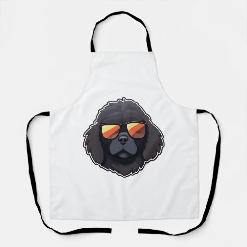 Newfoundland in Cool Sunglasses Classic T_Shirt Apron