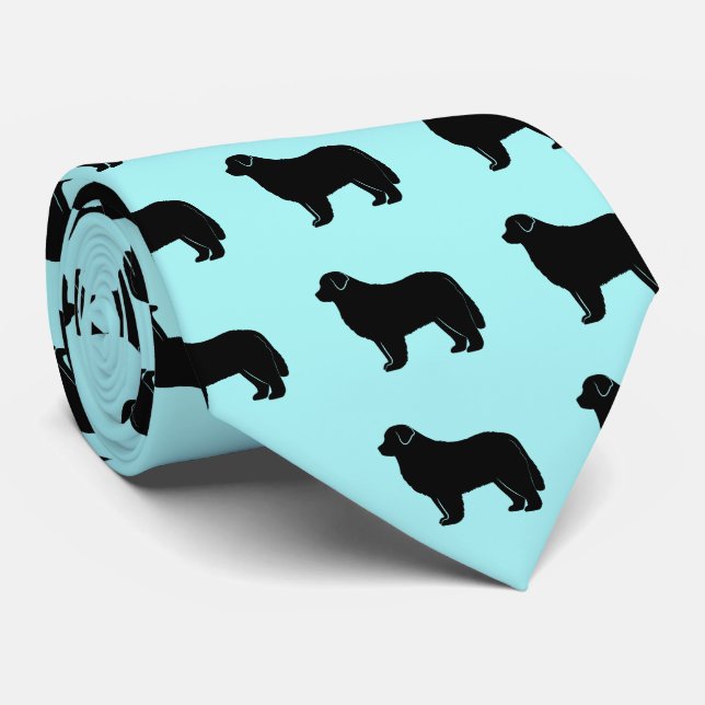Newfoundland in Silhouette Neck Tie (Rolled)