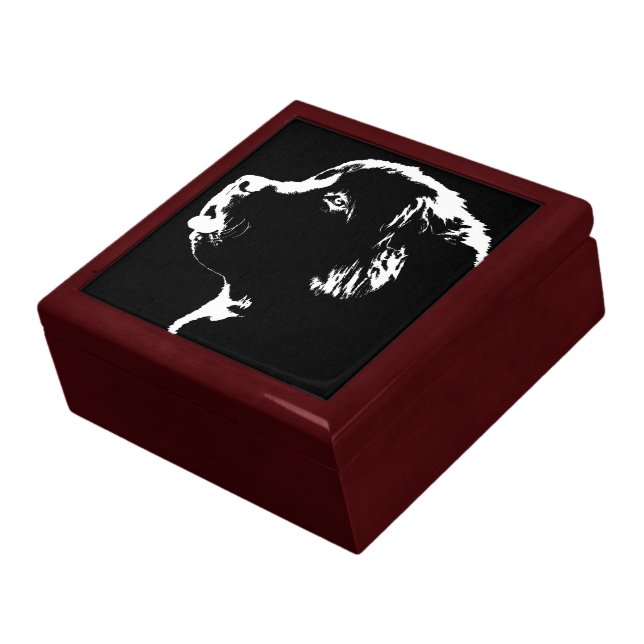 Newfoundland Jewelry Box Newfoundland Dog Boxes (Side)
