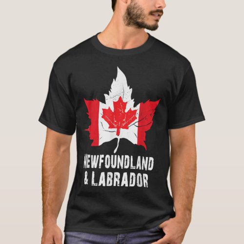 Newfoundland Labrador Canada Flag T_Shirt