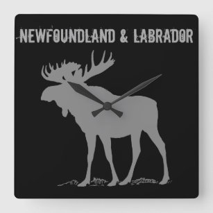 Newfoundland & Labrador Square Wall Clock