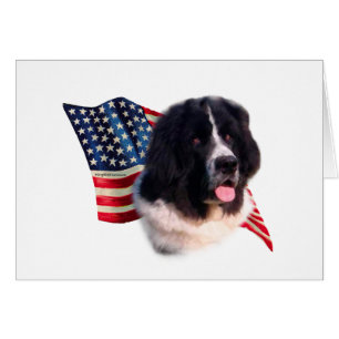 Newfoundland (landseer) Flag Cards