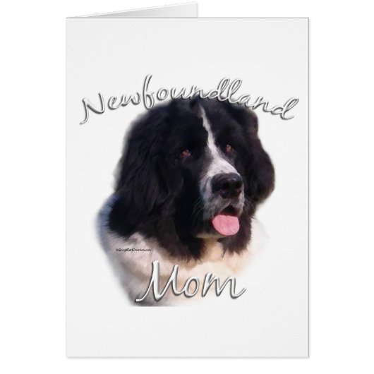 Newfoundland (landseer) Mom 2 Cards (Front)