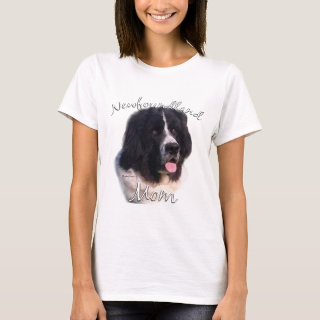 Newfoundland (landseer) Mom 2 T-Shirt (Front)