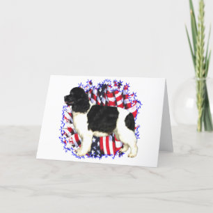 Newfoundland (landseer) Patriot Card