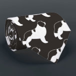 Newfoundland Landseer Silhouettes Pattern Dogs Tie<br><div class="desc">This original Newfoundland Landseers pattern neck tie makes a great gift for dog dads! Available in a variety of colors, this cool tie makes a statement for anyone who loves a Landseer. An awesome gift for the guy who wears a tie for business, or for special events like holiday programs,...</div>