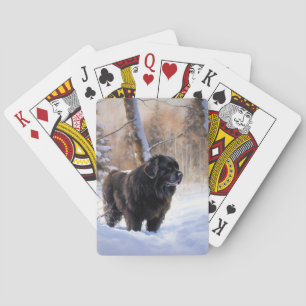 Newfoundland Let It Snow Christmas  Poker Cards