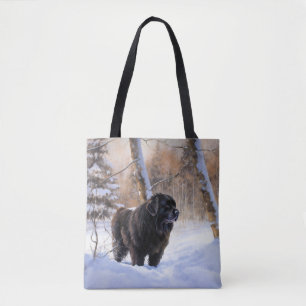 Newfoundland Let It Snow Christmas  Tote Bag