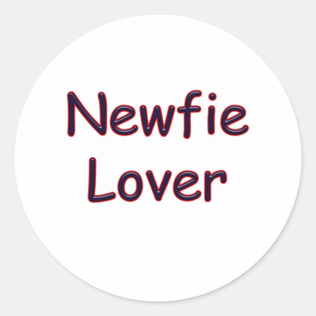 Newfoundland Lover Classic Round Sticker (Front)