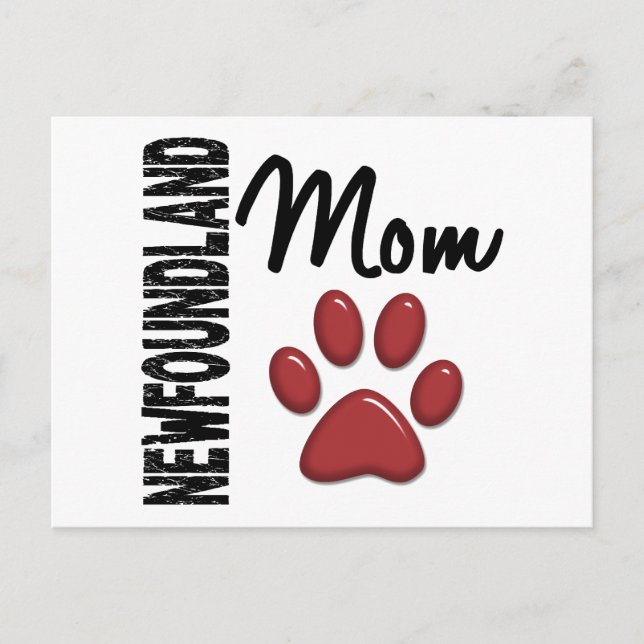 Newfoundland Mom 2 Postcard (Front)