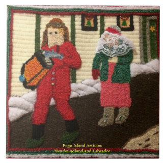 Newfoundland Mummers heading out Ceramic Tile