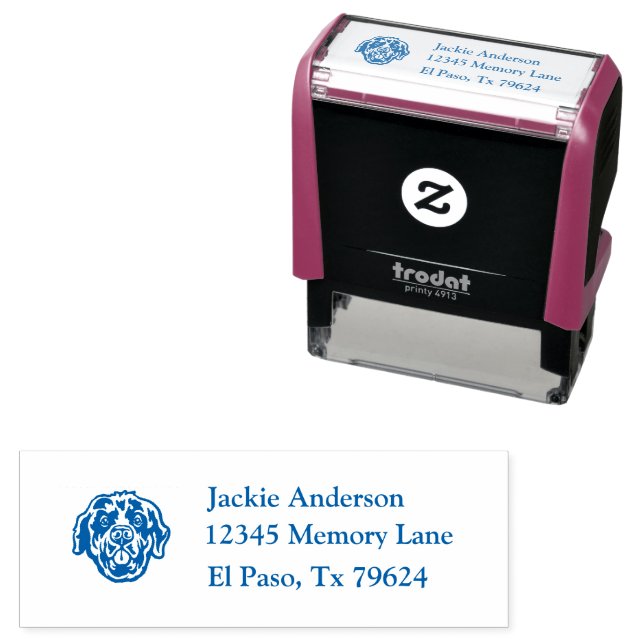 NEWFOUNDLAND | Name & Return Address Self-inking Stamp (In Situ)