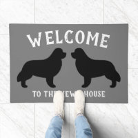 Newfoundland Newf Dog Breed Silhouettes
