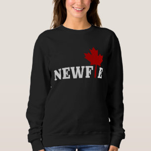 Newfoundland Newfie Maple Leaf Canada Canadian Fla Sweatshirt