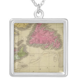 Newfoundland Nova Scotia And New Brunswick 2 Silver Plated Necklace