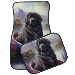 Newfoundland on a Paddle: A Scenic Adventure Car Floor Mat
