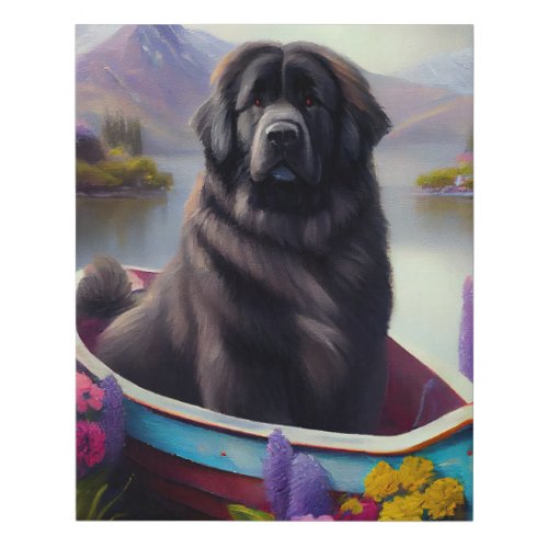 Newfoundland on a Paddle A Scenic Adventure Faux Canvas Print