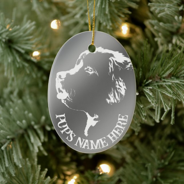 Newfoundland Ornament Personalized Dog Decoration (Tree)