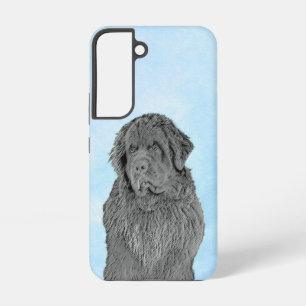 Newfoundland Painting - Cute Original Dog Art Samsung Galaxy S22 Case