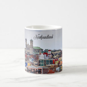 Newfoundland, panoramic cityscape photograph coffee mug