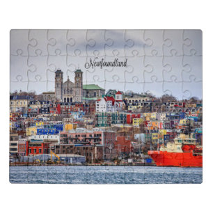 Newfoundland, panoramic cityscape photograph jigsa jigsaw puzzle