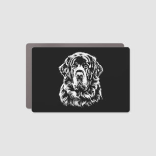 Newfoundland Portrait Minimalist Apparel Car Magnet