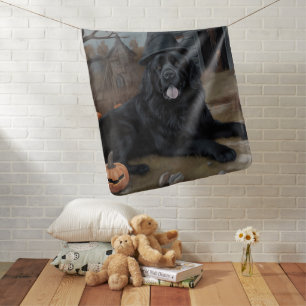 Newfoundland Pumpkins Halloween Scary Baby Blanket