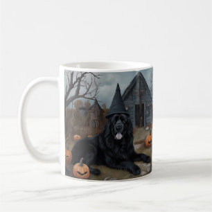 Newfoundland Pumpkins Halloween Scary  Coffee Mug