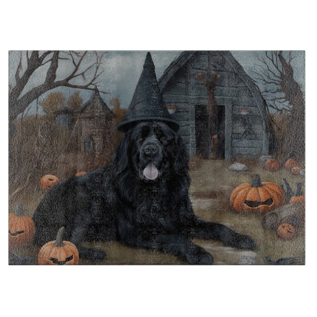 Newfoundland Pumpkins Halloween Scary  Cutting Board (Front)