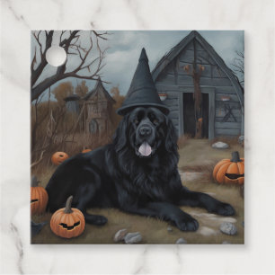 Newfoundland Pumpkins Halloween Scary Favor Tags