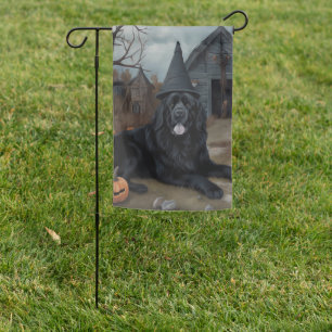 Newfoundland Pumpkins Halloween Scary Garden Flag