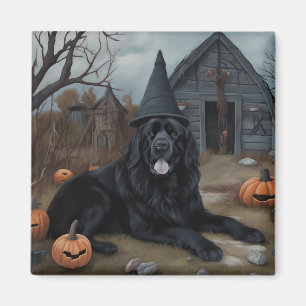 Newfoundland Pumpkins Halloween Scary Magnet