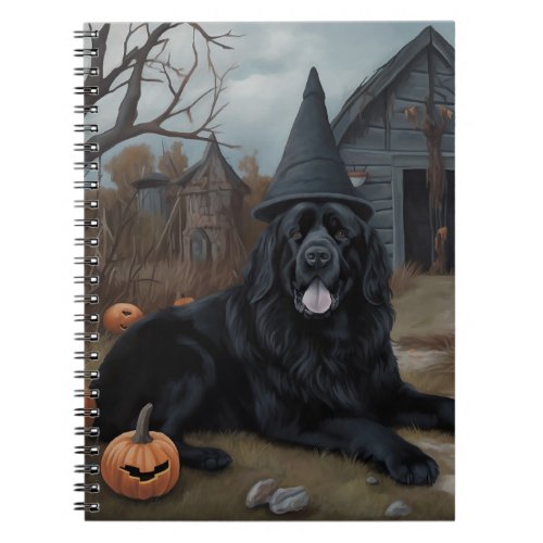 Newfoundland Pumpkins Halloween Scary  Notebook