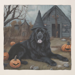 Newfoundland Pumpkins Halloween Scary Scarf