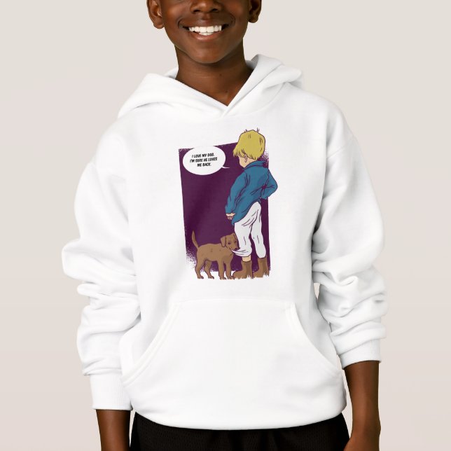 Newfoundland Puppy Quote Hoodie (Front)