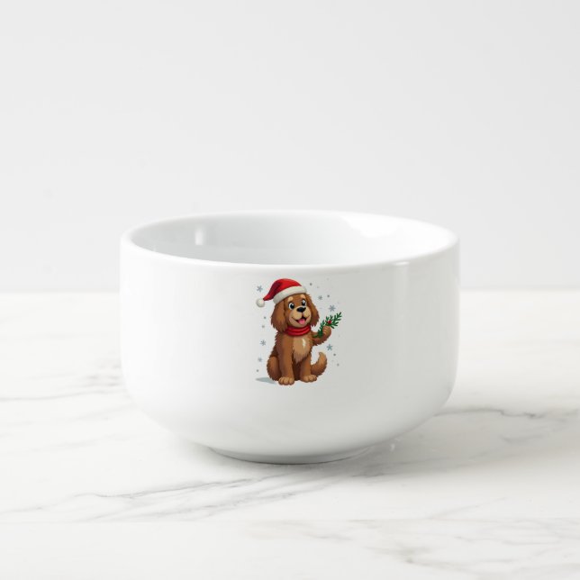 Newfoundland Santa Hat Soup Mug (Front)