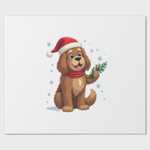 Newfoundland Santa Hat Wrapping Paper
