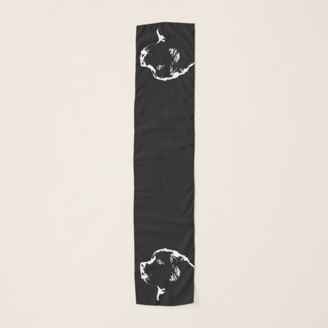 Newfoundland Scarf Newfoundland Puppy Dog Scarves (Front)