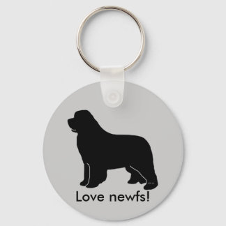 newfoundland silhouette keychain