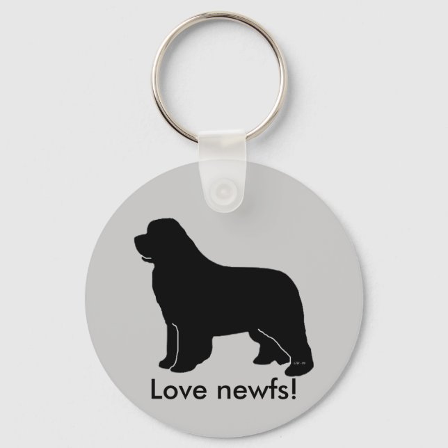 newfoundland silhouette keychain (Front)