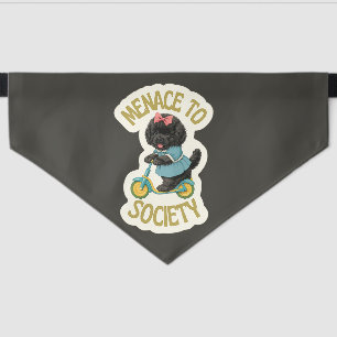 Newfoundland-sized trouble, Menace To Society Pet Bandana Collar