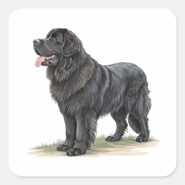 Newfoundland Square Sticker (Front)
