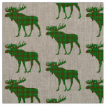 Newfoundland Tartan plaid moose fabric