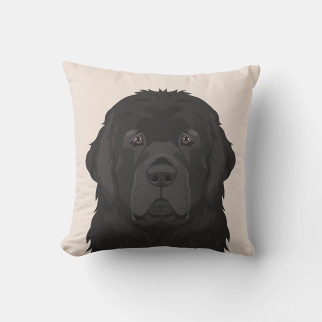 Newfoundland Throw Pillow (Front)