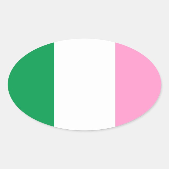 Newfoundland Tricolour flag (Canada) Oval Sticker (Front)