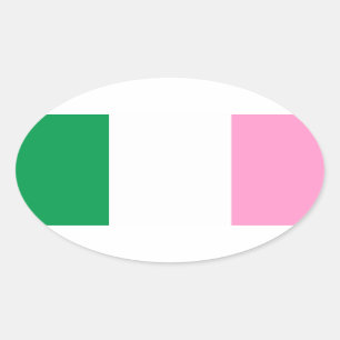 Newfoundland Tricolour flag (Canada) Oval Sticker